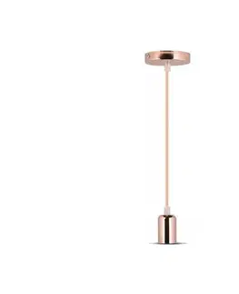Svietidlá  Lusteer na lanku 1xE27/60W/230V rosegold 3777