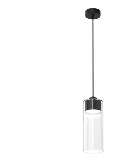 Svietidlá  Luster na lanku CLARISSA 1xGX53/12W/230V čierna MLP8667