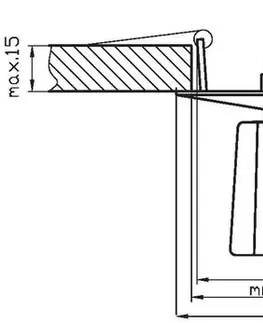 Bodové svetlá Stropné svietidlo polygonálne krištáľové chróm G4 20W SK-25