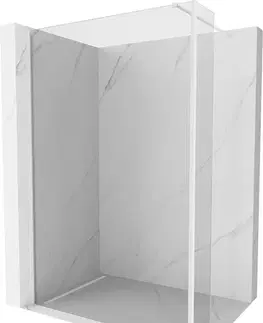 Sprchové dvere MEXEN/S - Kioto Sprchová zástena WALK-IN 90 x 30, transparent, biela 800-090-212-20-00-030