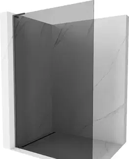 Sprchové dvere MEXEN/S - Kyoto L Sprchová zástena WALK-IN 110 x 200, grafit, grafit metal 800-110-103-95-40