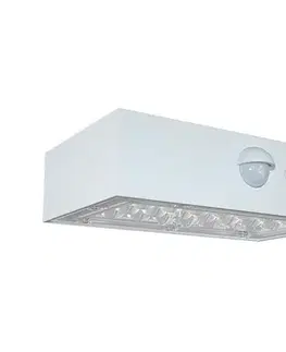 LED osvetlenie  LED Solárne nástenné svietidlo so senzorom LED/3W/3,7V 3000K/4000K IP65 biela 10306