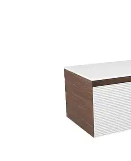 Kúpeľňový nábytok Kúpeľňová skrinka s krycou doskou Naturel Monza 119x30x45 cm orech mat MONZA120WND MONZA120WND