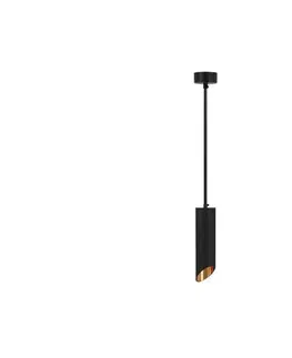 Svietidlá  Luster na lanku 1xGU10/35W/230V 30 cm čierna 6685