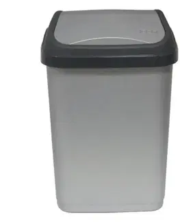 Odpadkové koše Kinekus Kôš na odpad preklápací, objem 25L, plastový, SWANTJE, sivý