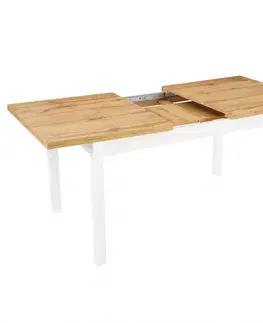 Jedálenské stoly Rozkladací stôl ST-26 140/180x80cm Biely
