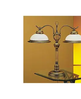 Lampy Jupiter 17 - OG2 - Stolná lampa OPÁL 2xE27/60W/230V 17