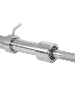 Osy k činkám Vzpieračská tyč s ložiskami inSPORTline Olympic Profi OB-86 220cm/50mm • 20kg • do 700kg • bez objímok
