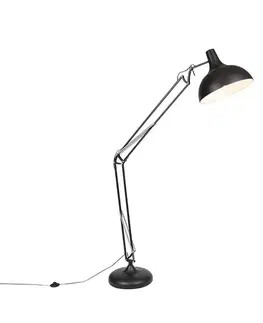 Stojace lampy Inteligentná stojaca lampa čierna nastaviteľná vrátane Wifi A60 - Hobby