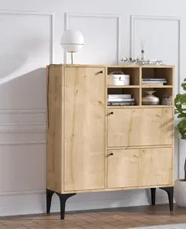 Komody Konzolový stolík Ewa - Sapphire Oak