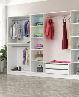 Šatňové skrine Šatníková skriňa Kale - 4929