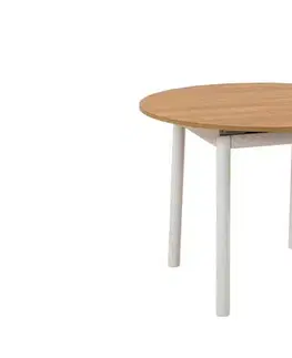Jedálenské stoly Extendable Dining Table Oliver - Oak, White