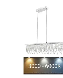 Svietidlá Globo 68405-24H - LED Stmievateľný krištáľový luster na lanku LED/24W/230V + DO 68405-24H