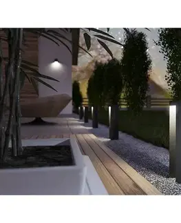 Záhradné lampy Panlux PN42100036 Záhradné LED svietidlo Costa hnedá, 13 W