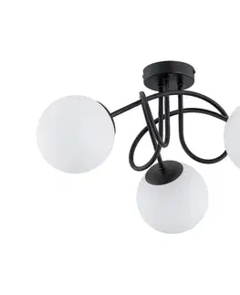 Svietidlá  Prisadený luster BANKO 3xE14/10W/230V čierna 62364