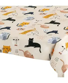 Obrusy Bellatex Obrus ​​Adela Mačička žltá, 120 x 140 cm, 120 x 140 cm