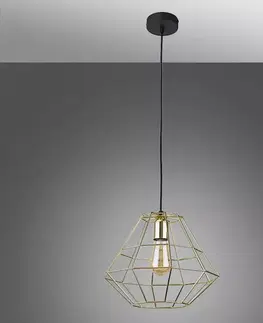 Moderné lampy do obývačky Luster Diamond 4450 Gold Lw1