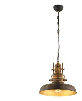 Svietidlá  Luster na reťazi 1xE27/40W/230V bronzová 518LMS1124
