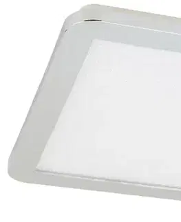 Stropná svetla Minimalistická stropná lampa do kúpeľne NEXIT - strieborný chróm 30 cm - stropná lampa so stmievaním LED 3000K 18W IP44