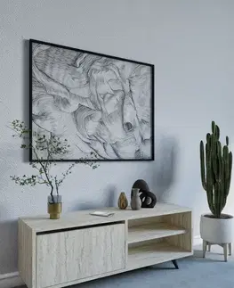 TV stolíky TV stolík Maku - Travertine