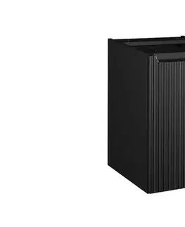 Skrinky do kúpeľne ArtCom Závesná skrinka do kúpeľne NOVA Black 81-40-1DK | s košom 40 cm