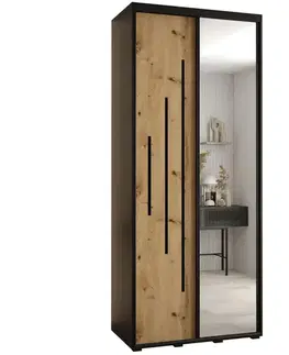Šatníkové skrine Skriňa 45 Canaris 13 110 čierna/artisan/čierna
