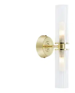 Svietidlá Markslöjd 109236 - Kúpeľňové nástenné svietidlo RIMINI 2xG9/20W/230V IP44 mosadz 109236