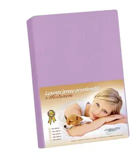 Plachty Bellatex jersey prestieradlo s elastanom fialová, 120 x 200 cm