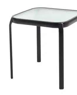 Záhradné stolíky NABBI Jupiter K40 záhradný stolík čierna