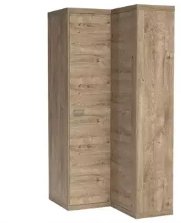 Šatníkové skrine Rohová skriňa Natural N-14 Ribbeck