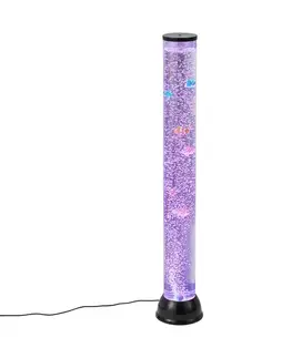 Stojace lampy Bublinková trubica čierna 90 cm vrátane LED RGB - Zoop