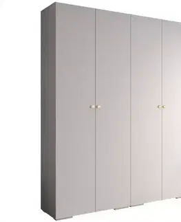 Šatníkové skrine Skriňa Ivo 2 200 biely
