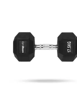 Činky GymBeam Hexagonal Dumbbell  white