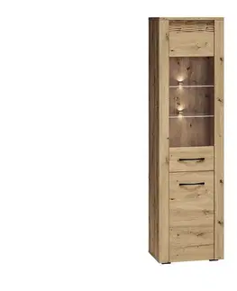 Vitríny ArtMLM Vitrína LEWIS 03 s LED osvetlením