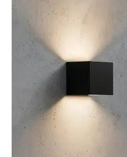 LED osvetlenie Ideal Lux - LED Vonkajšie nástenné svietidlo ATOM LED/12W/230V IP54 čierna 313450