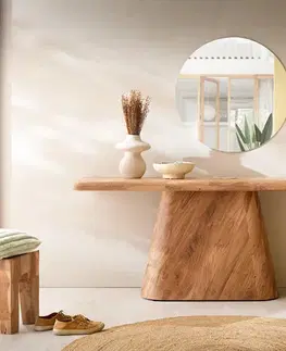 Nábytok do predsiene DELIFE Konzolový stolík Suva 180x45 cm akácia prírodná