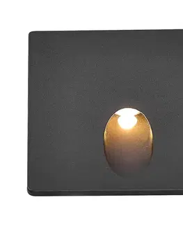 LED osvetlenie Rabalux 71169 - Vonkajšie schodiskové svietidlo BOVEN LED/3W/230V IP54 čierna 71169