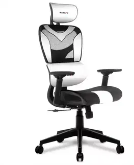 Kancelárske kreslá Otočné kreslo pre hráča HZ-Combat 8.0 White