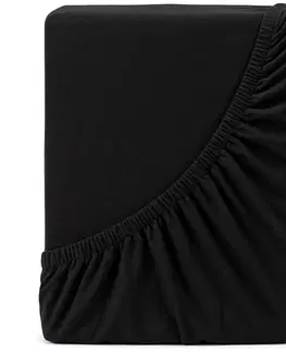 Plachty 4home jersey prestieradlo čierna, 160 x 200 cm