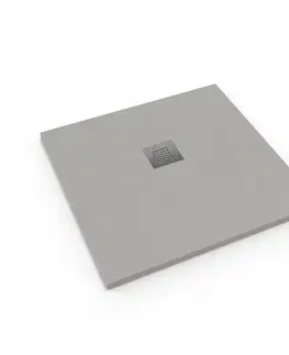 Vane Sprchová vanička štvorcová SAT Alek 90x90 cm liaty mramor šedá SATALEK90QS SATALEK90QS