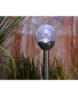 Solárne dekoračné lampy Solárna LED lampa 2 guľa 11