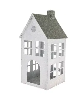 Vianočné dekorácie Kovový svietnik Green House, 11,5 x 11,5 x 29 cm, 29 cm