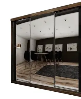 Šatníkové skrine Skriňa Top 30 250 Tmavý jaseň