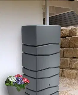 Sudy na vodu NABBI IDTC650 plastový zásobník na dažďovú vodu 650 l svetlosivá
