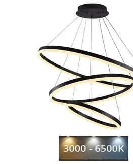 Svietidlá  LED Stmievateľný luster na lanku LED/125W/230V 3000-6500K + diaľkové ovládanie J4313/B