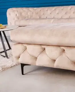 Taburety a podnožky Chesterfield taburet ZETHOS Dekorhome