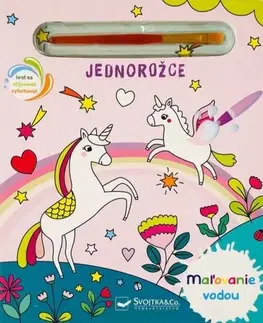 Pre deti a mládež - ostatné Maľovanie vodou - Jednorožce