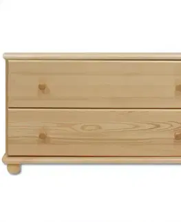 Komody do spálne Komoda z Borovice KD101 surová