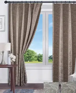 Závesy do spálne Záves na páske ANIKA HM24393/135x180/béžový
