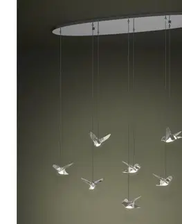 Svietidlá Eglo 390401 - LED Stmievateľný luster na lanku PARATEBUENO 8xLED/4,2W/230V chróm 390401